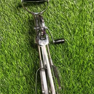 Vintage Ecko Best Hand Held Mixer Rotary Beater Black Handle Stainless Steel EUC